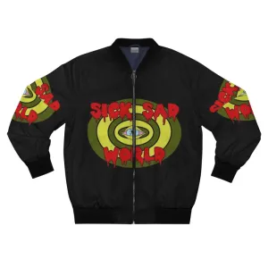 90s Grunge Sick Sad World Bomber Jacket