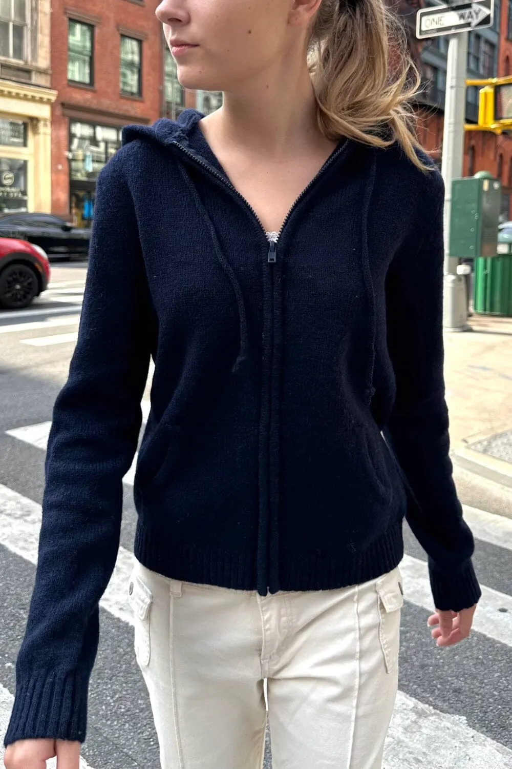 Alana Wool Zip-up Sweater