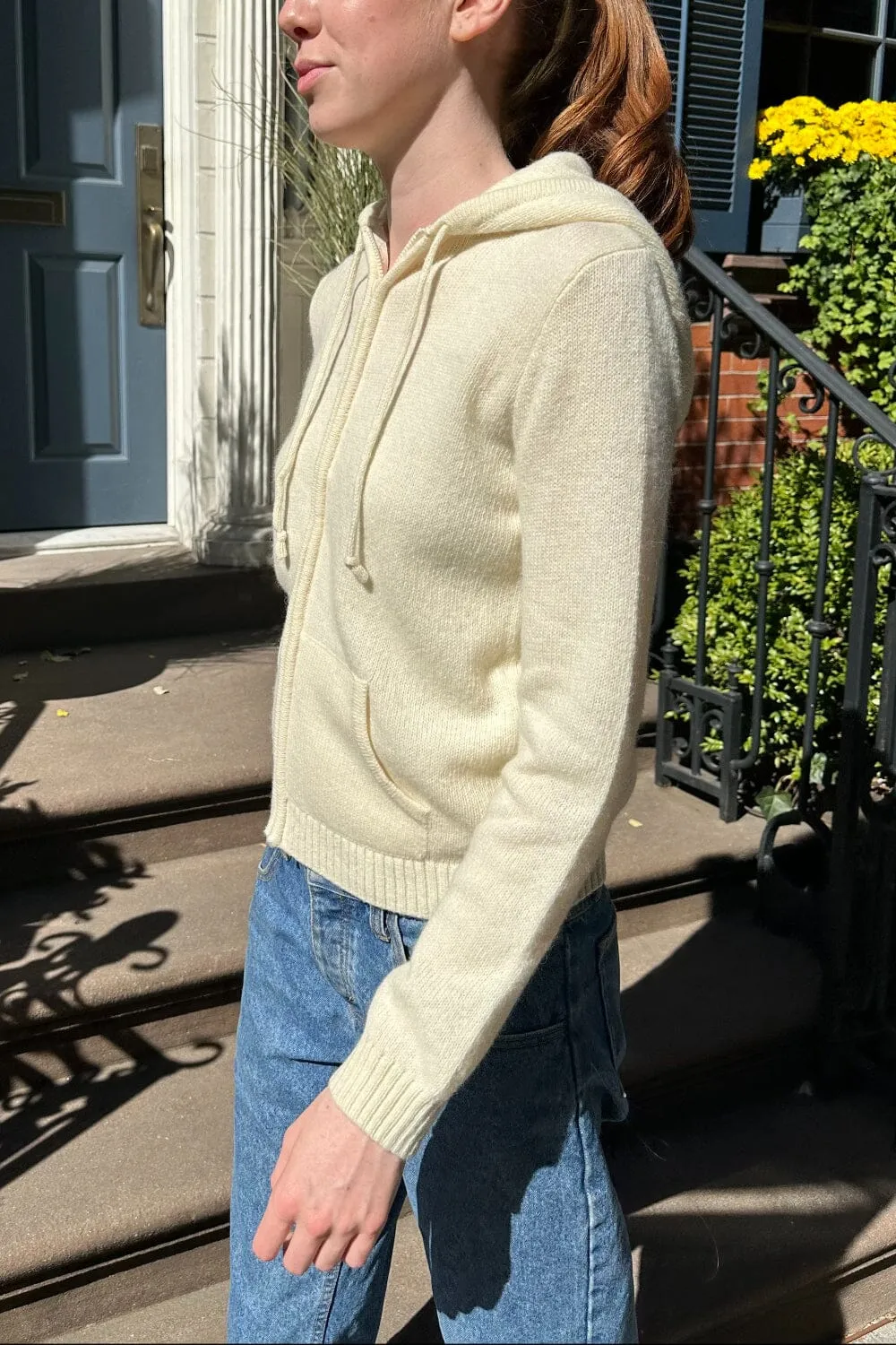 Alana Wool Zip-up Sweater