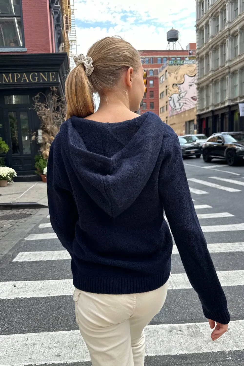 Alana Wool Zip-up Sweater