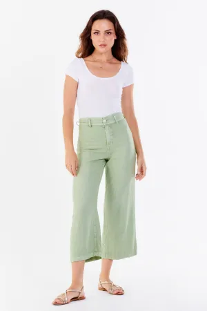 Audrey Lettuce Wide Leg Pants