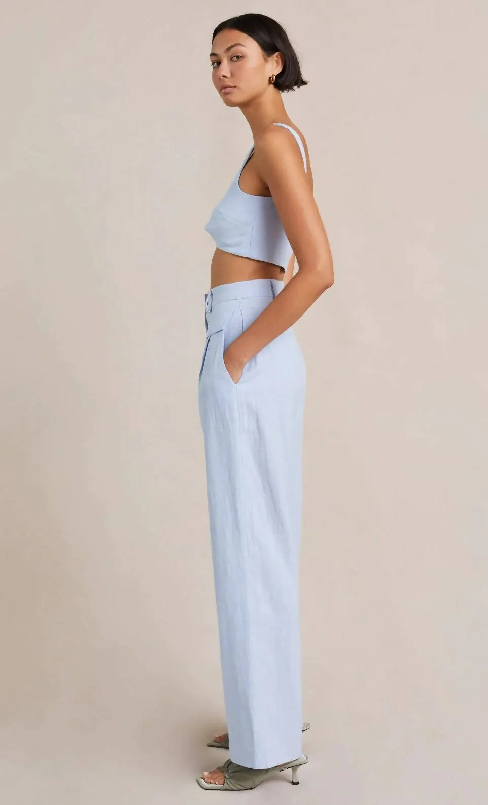 Bec & Bridge Phoebe Top and Pants Set in Light Blue