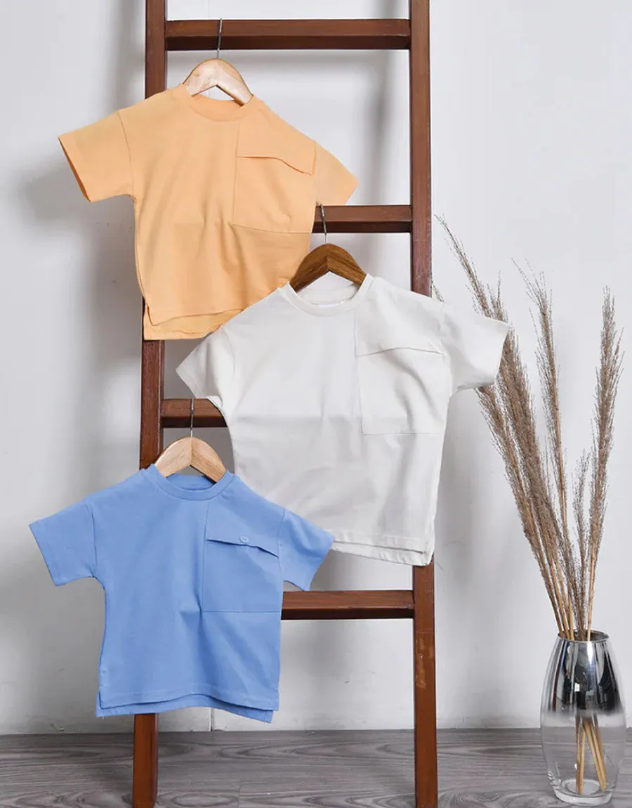 Buy 2 Get 1 Free Kid's Crew Neck Short Sleeve Tee Shirt