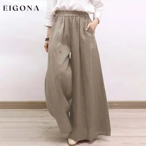 Casual Wide Leg Trousers