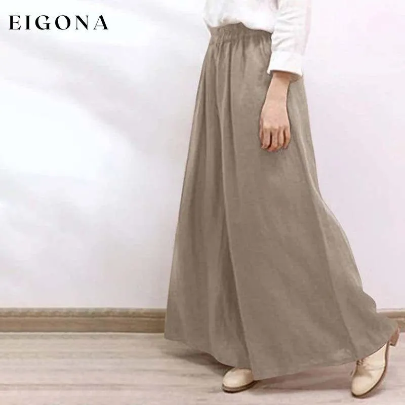 Casual Wide Leg Trousers