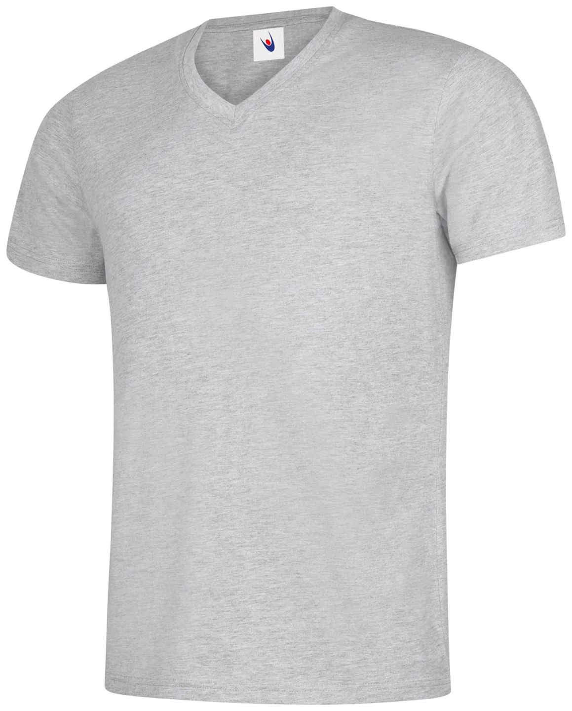 Classic V Neck T-shirt | Heather Grey