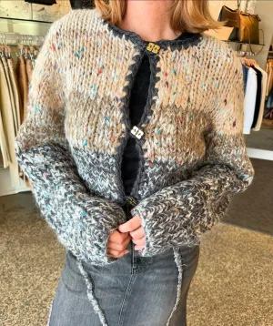 Cropped Wool-blend Cardigan