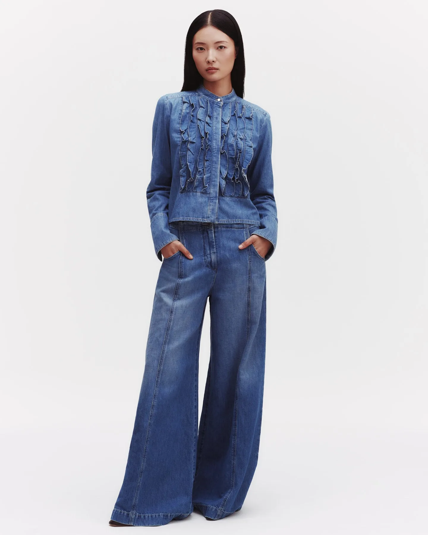 Dancing In The Dark Jean in Linen Cotton Denim