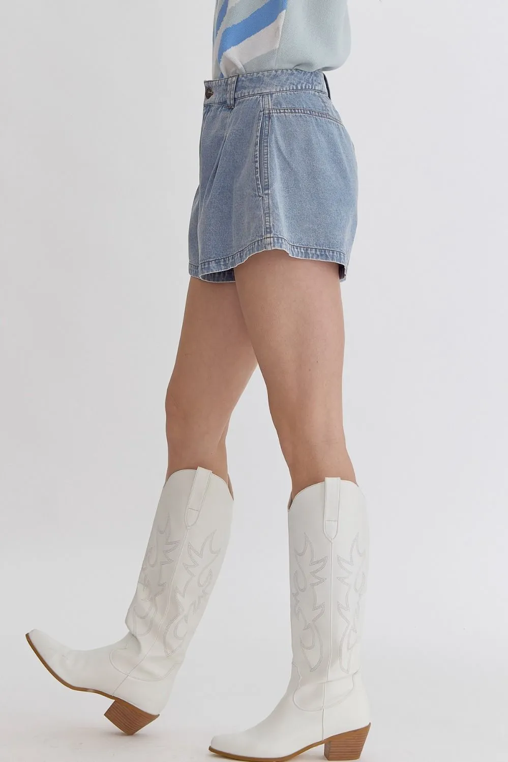 Denim With Some Flare Shorts