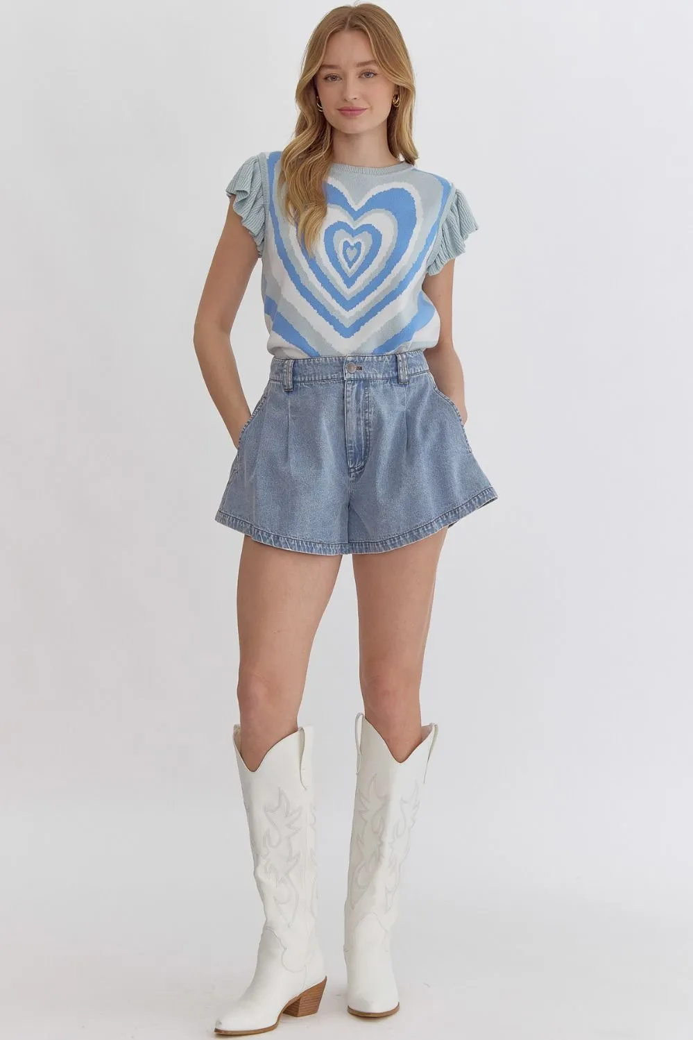 Denim With Some Flare Shorts