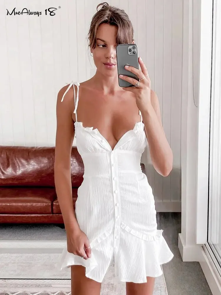 Donna Cotton Sexy Bodycon Dress