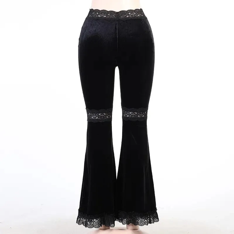 Emma Flare Suede Pants