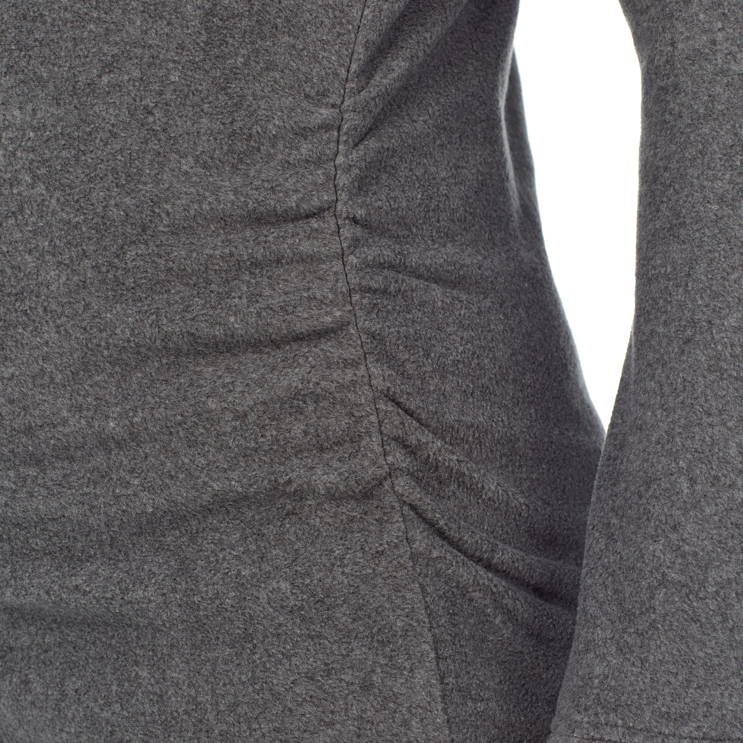 Fleecewear With Stretch Maternity Snap Front Crew