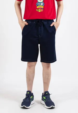 Forest Elastic Waist Stretchable Jeans Bermuda Shorts Denim Short Pants Men | Seluar Pendek Lelaki - 665087