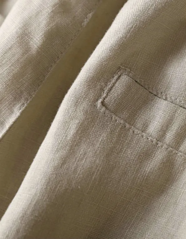 Formal Cotton Linen Trousers