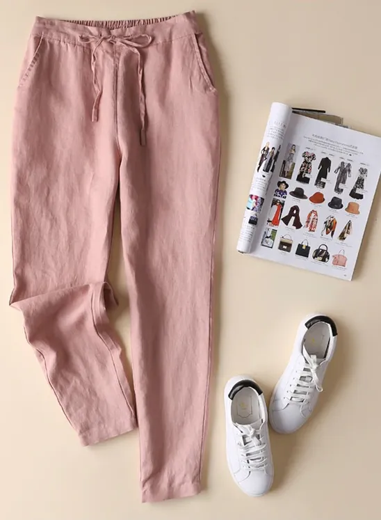 Formal Cotton Linen Trousers
