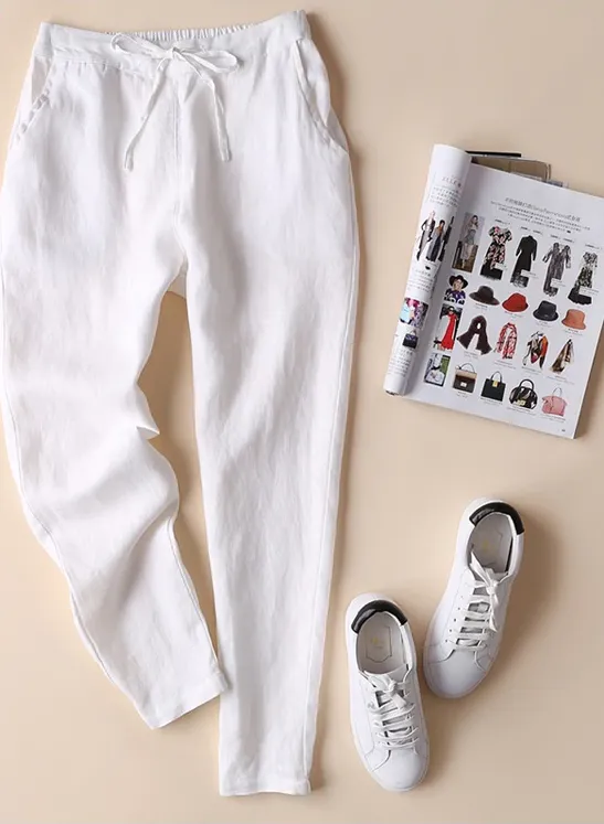 Formal Cotton Linen Trousers