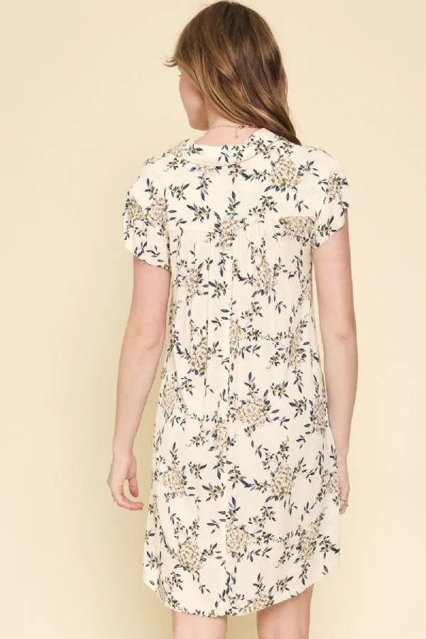 Frayed Floral Dress