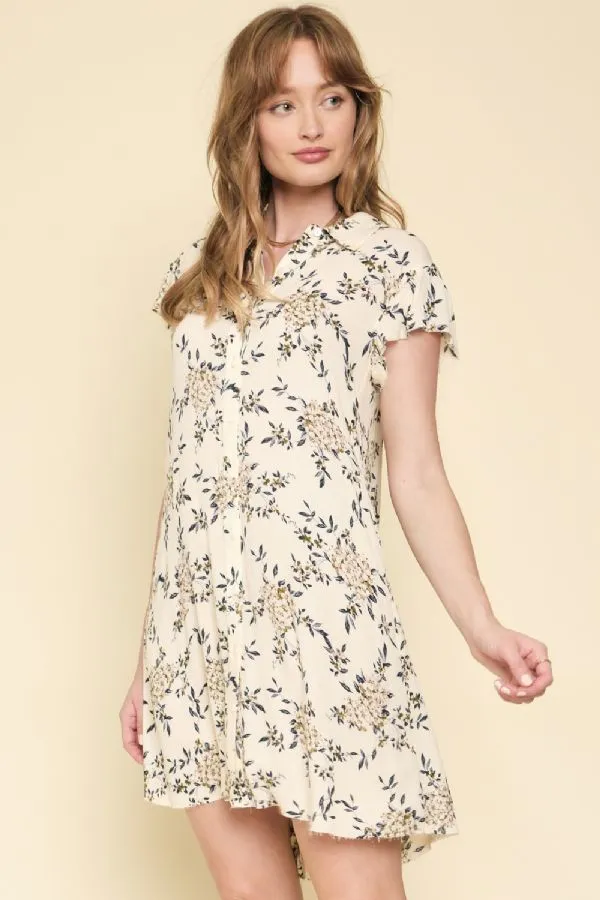 Frayed Floral Dress