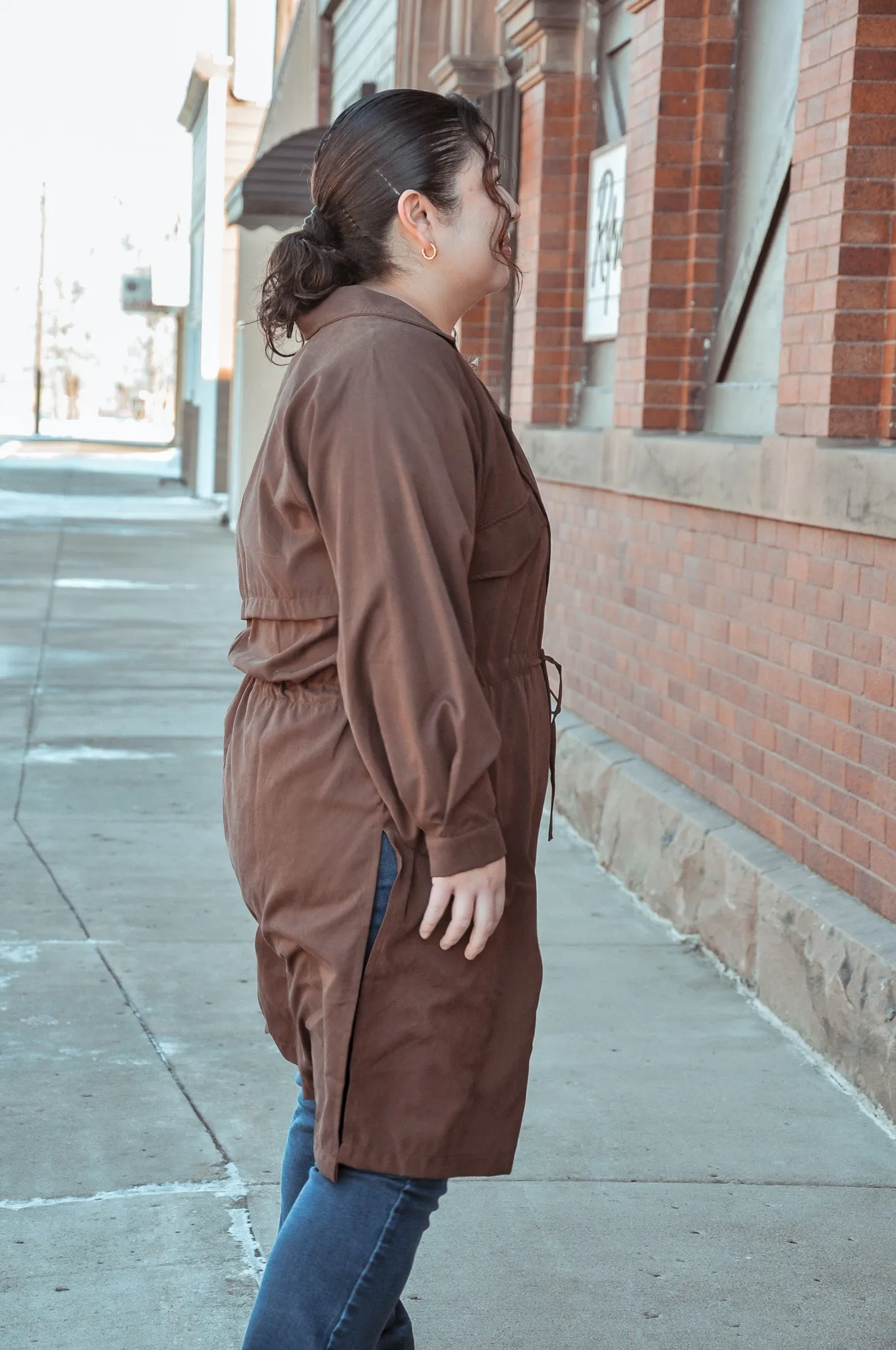 Gloomy Day Stroll Trench Jacket