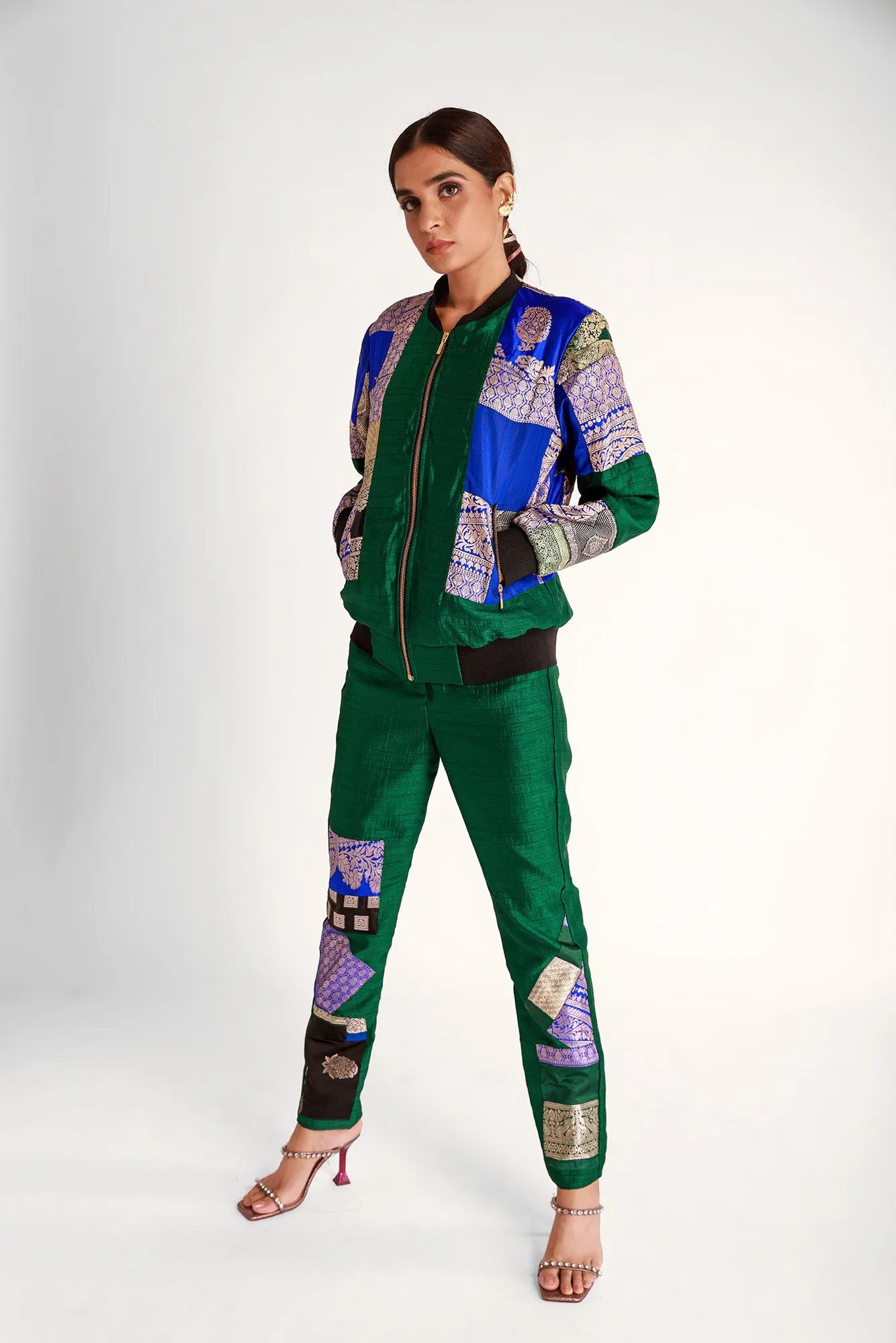 Harissa Upcycled Unisex Silk Bomber Jacket 1.0