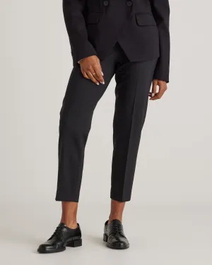 Italian Wool Slim Leg Ankle Pants