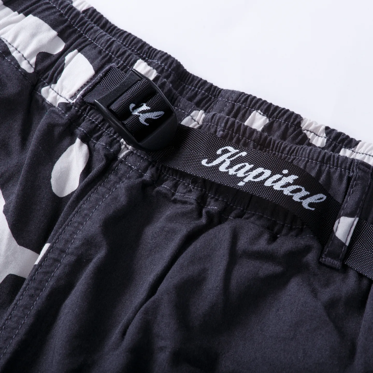Kapital Humongo Cross Easy Shorts Black