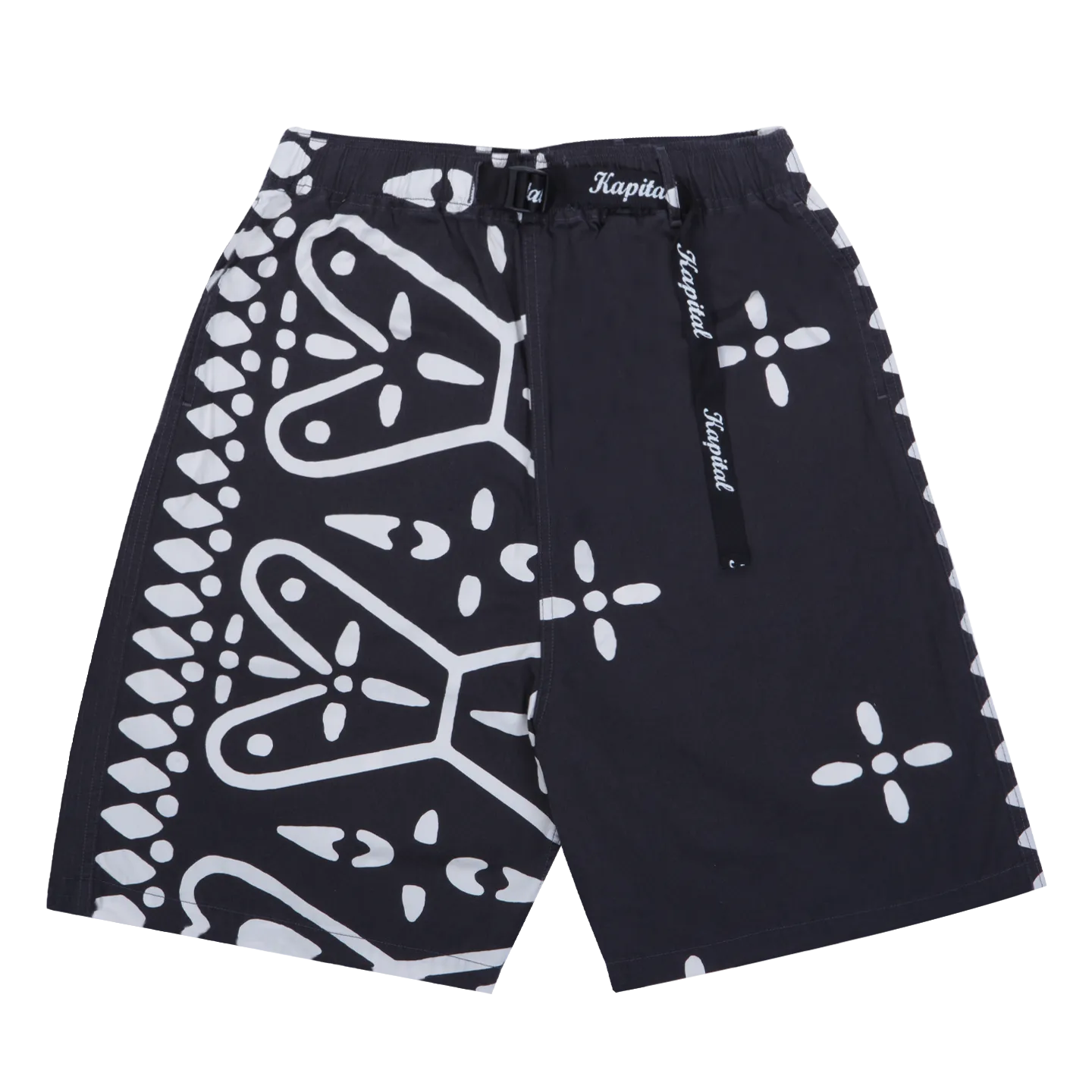 Kapital Humongo Cross Easy Shorts Black