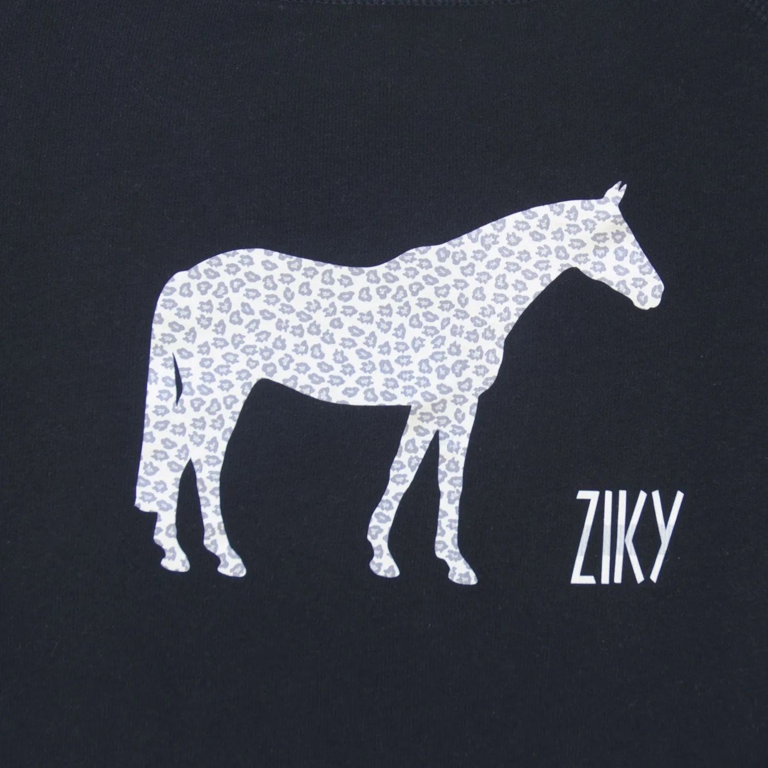 Leopard Horse Scoop Neck