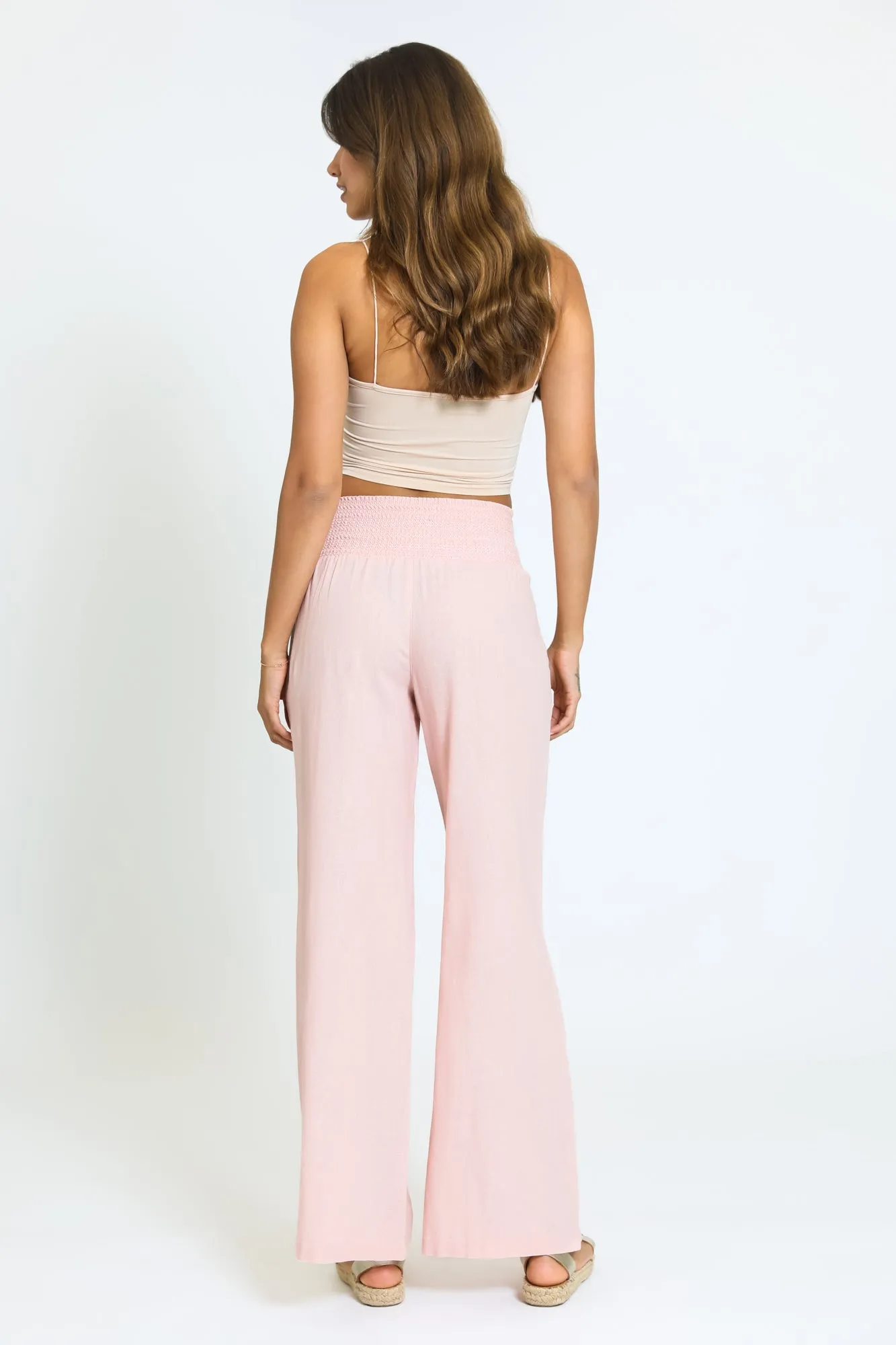 Luna Boardwalk Wide Leg Pant - Coral