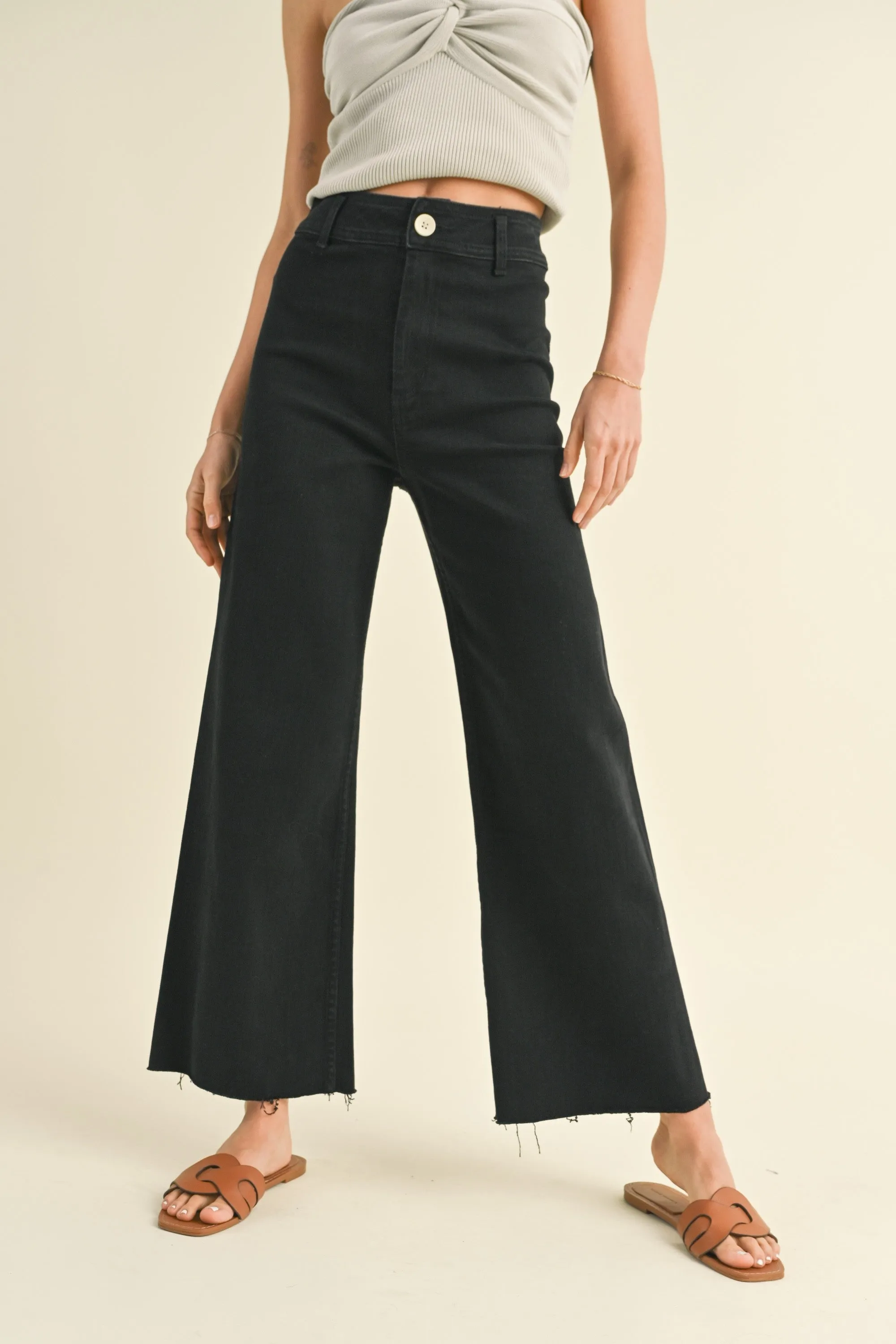 Mackenzie Straight Leg Pants: Black
