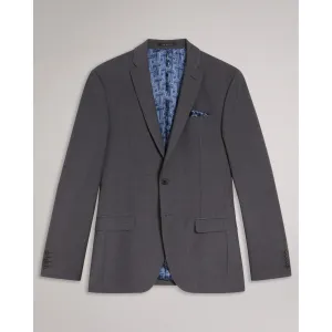 Men Mps-Veriajs-Slim Fit Plain Suit Jacket - Charcoal