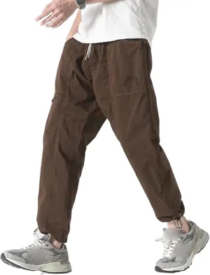 Men's Big Pocket Cargo Harem Casual Trousers Male Hip Hop Man Jogger Sweatpants Streetwear Pants
