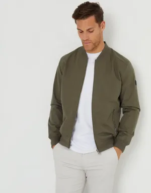 Men's Khaki Showerproof Classic Bomber Jacket
