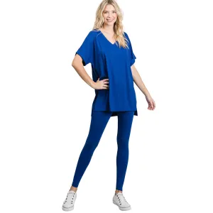 Microfiber Loose Fit Tunic and Leggings Set