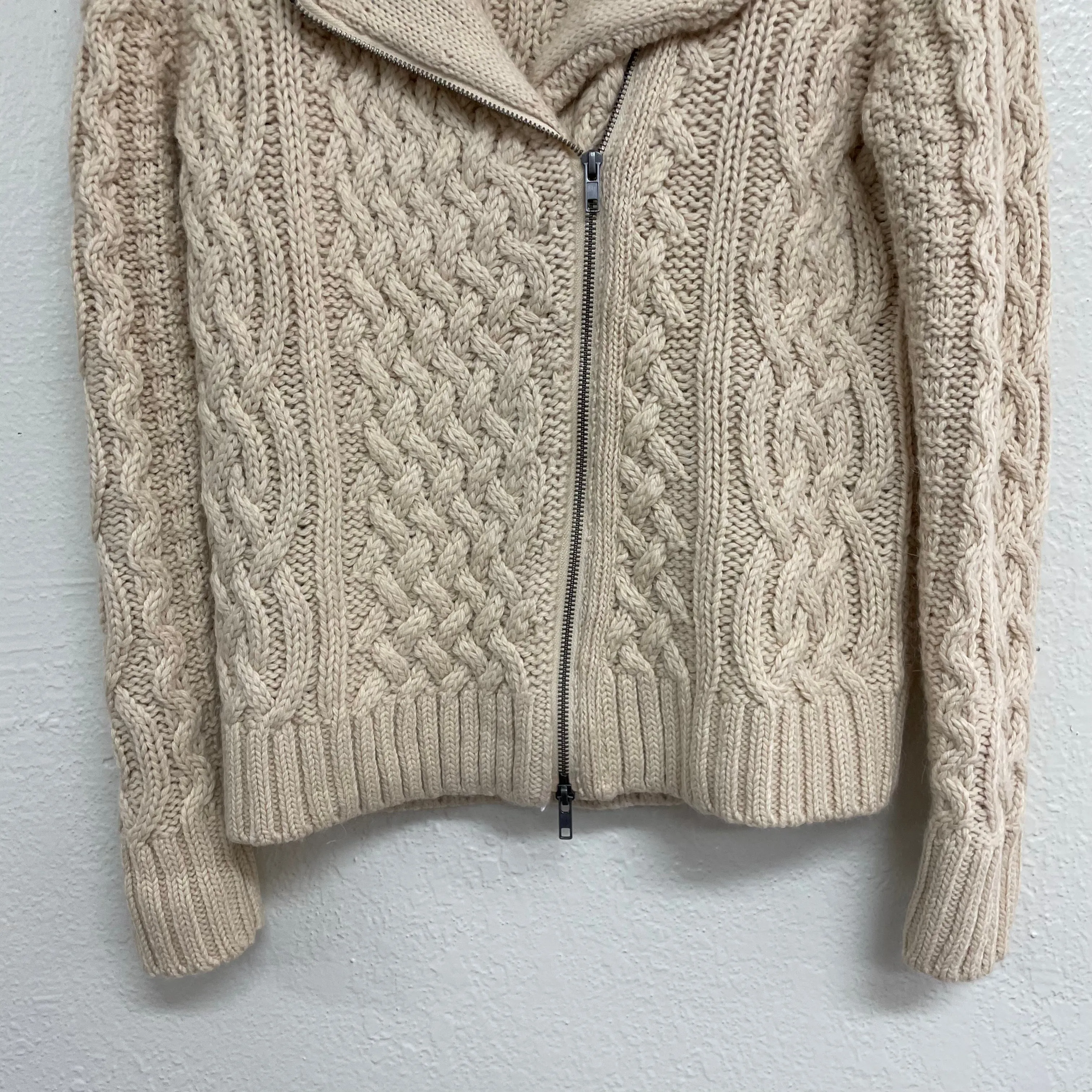 Moto Knit Sweater Jacket