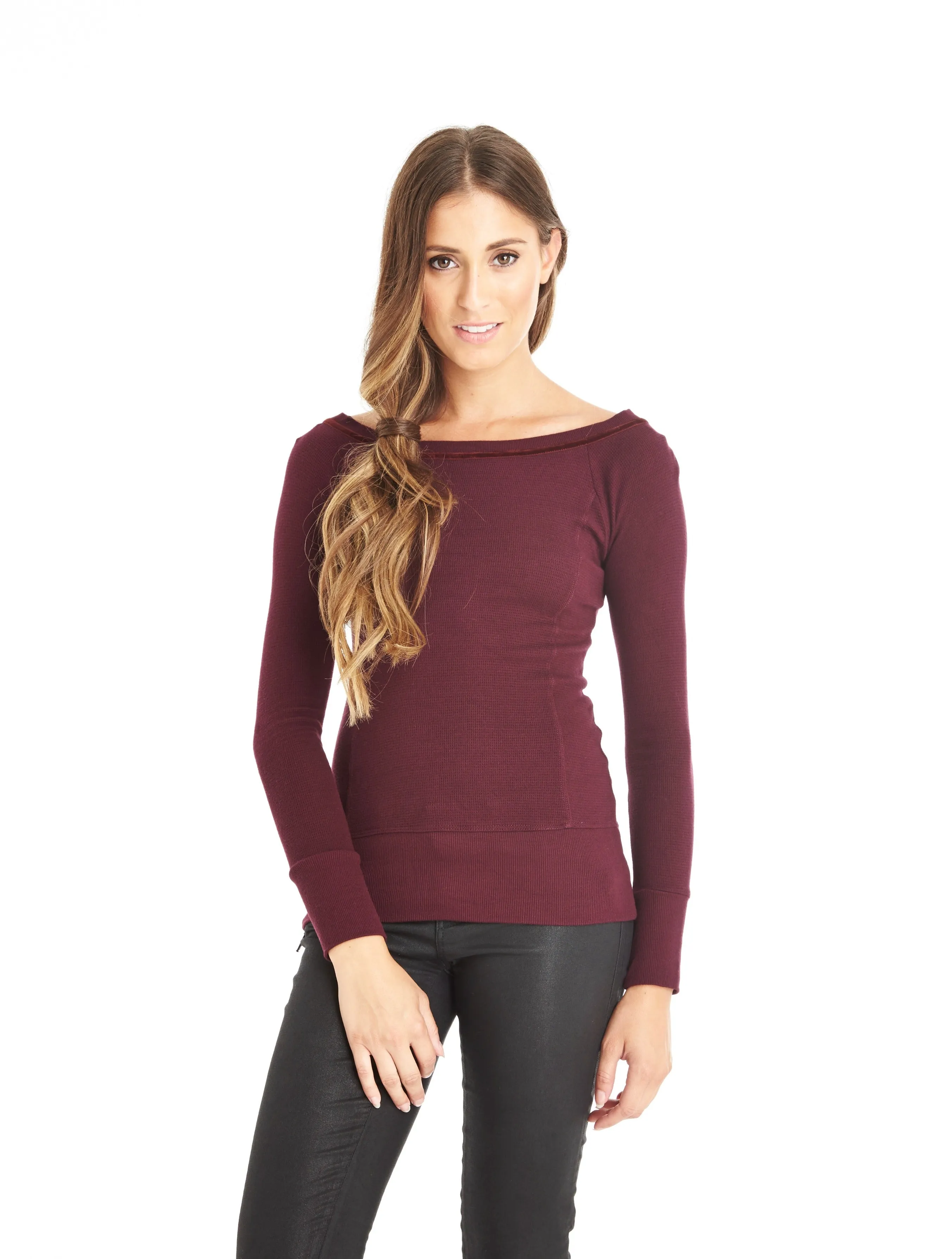 Off Shoulder Long Sleeve Top