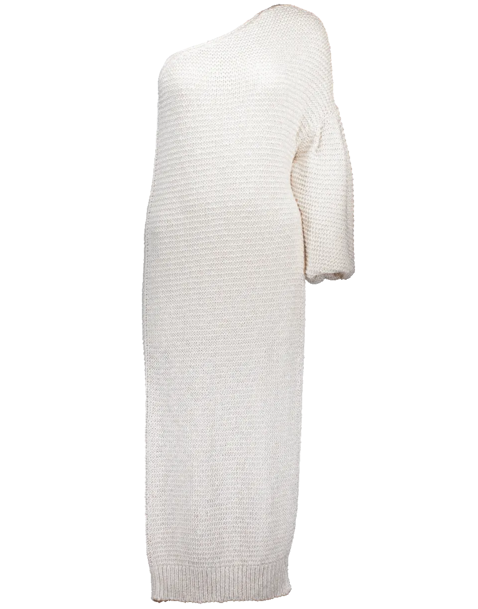 One Sleeve Sweater Dress Top