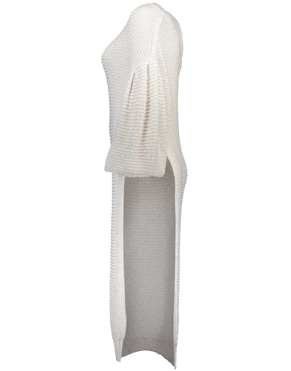 One Sleeve Sweater Dress Top
