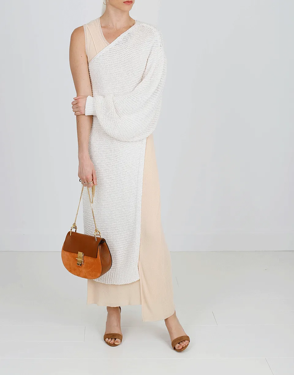 One Sleeve Sweater Dress Top