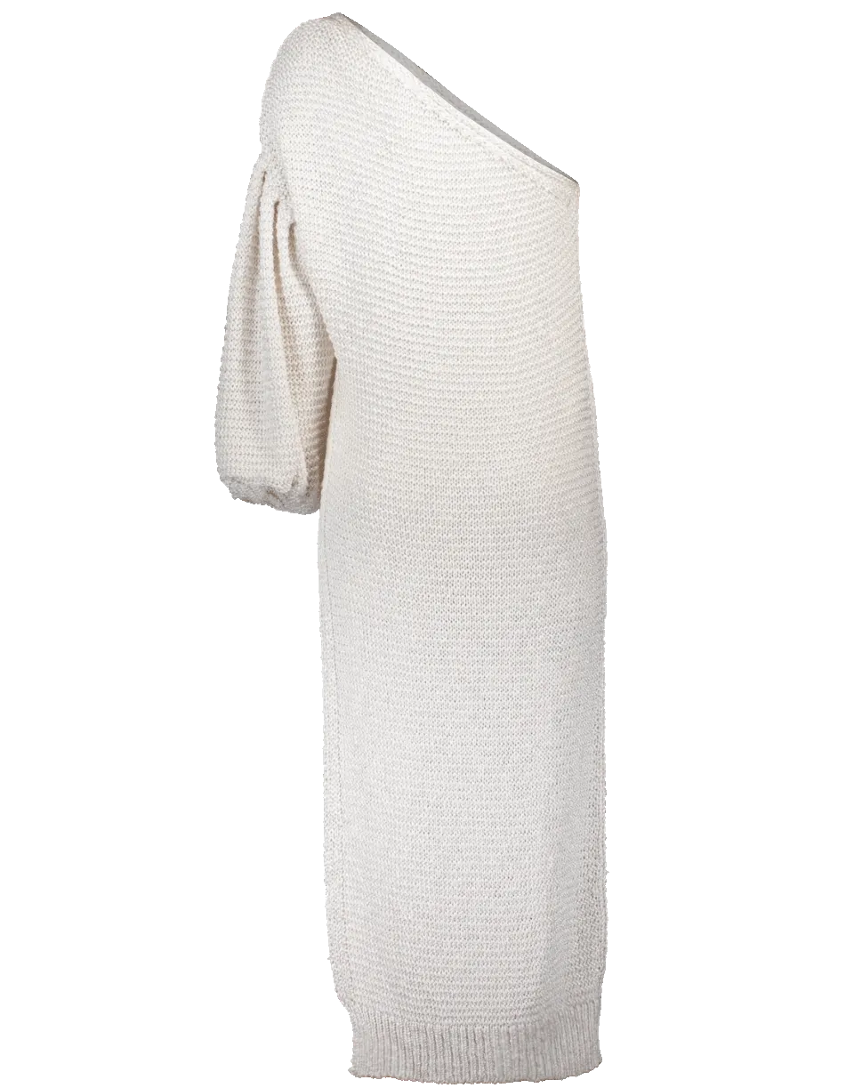 One Sleeve Sweater Dress Top