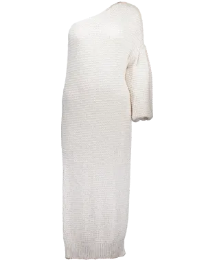 One Sleeve Sweater Dress Top