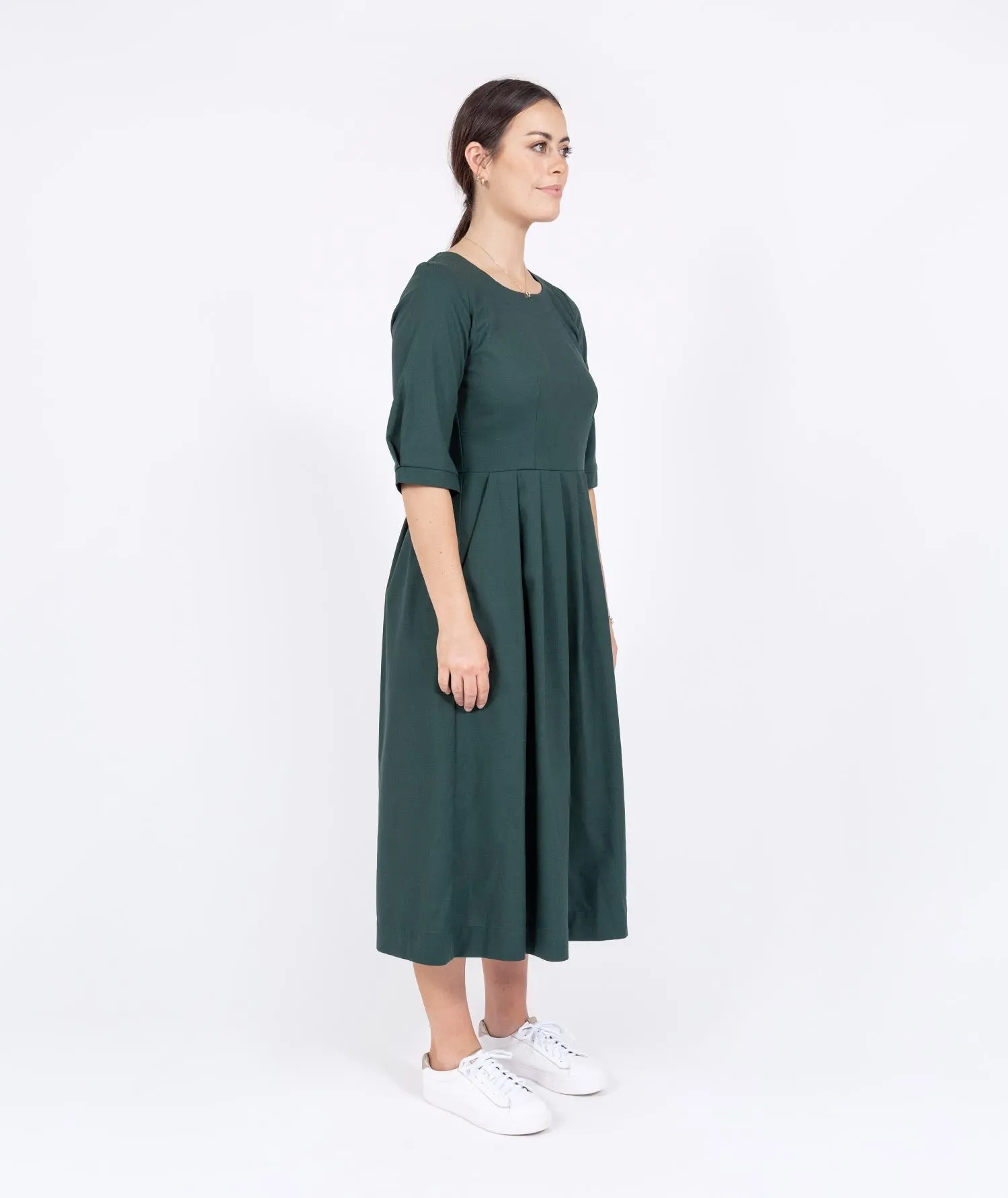 Pleated Dress (Linen/Cotton)