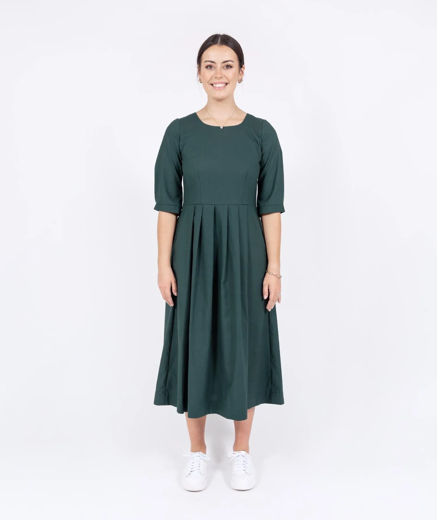 Pleated Dress (Linen/Cotton)