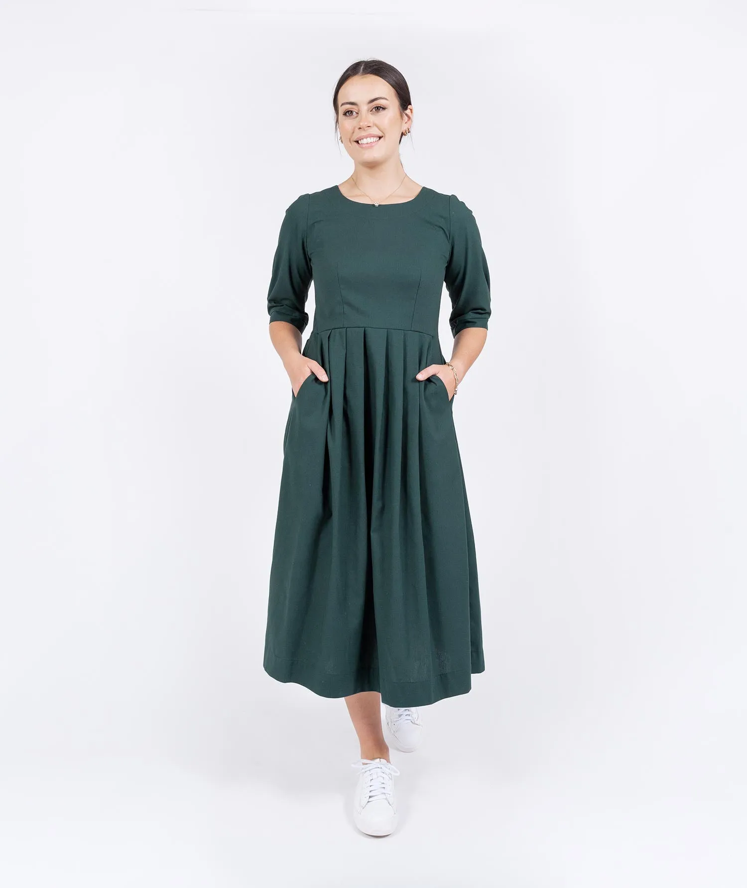 Pleated Dress (Linen/Cotton)
