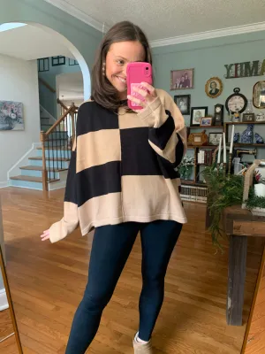 Seeing Double Striped Sweater