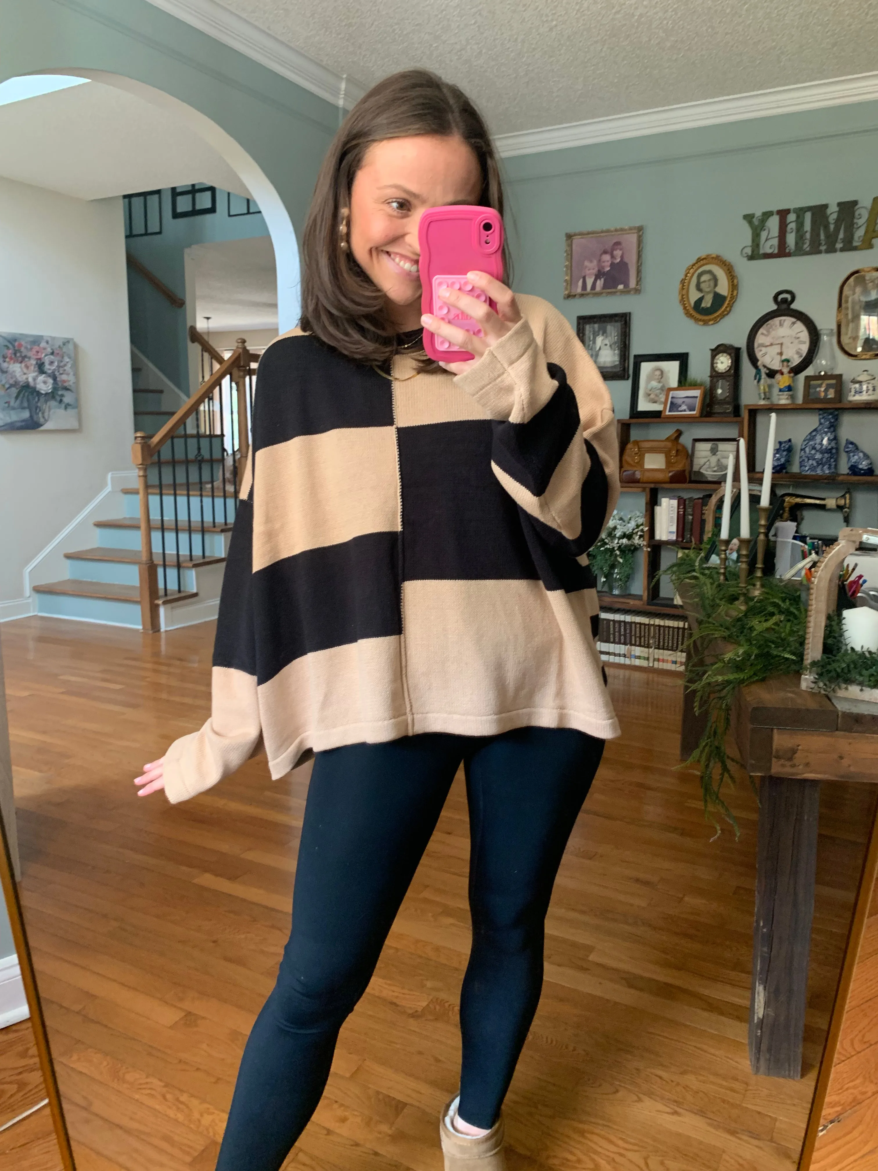 Seeing Double Striped Sweater