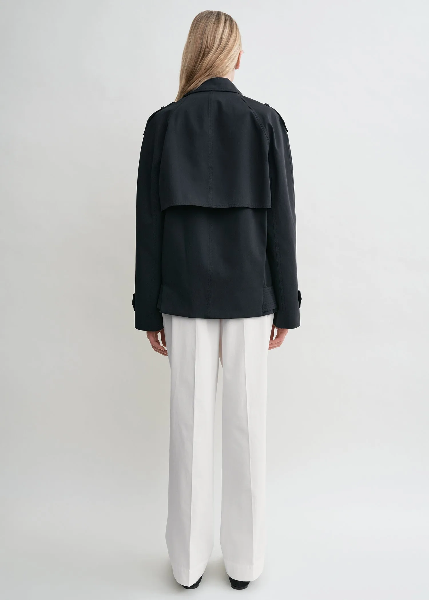 Short cotton trench nightfall
