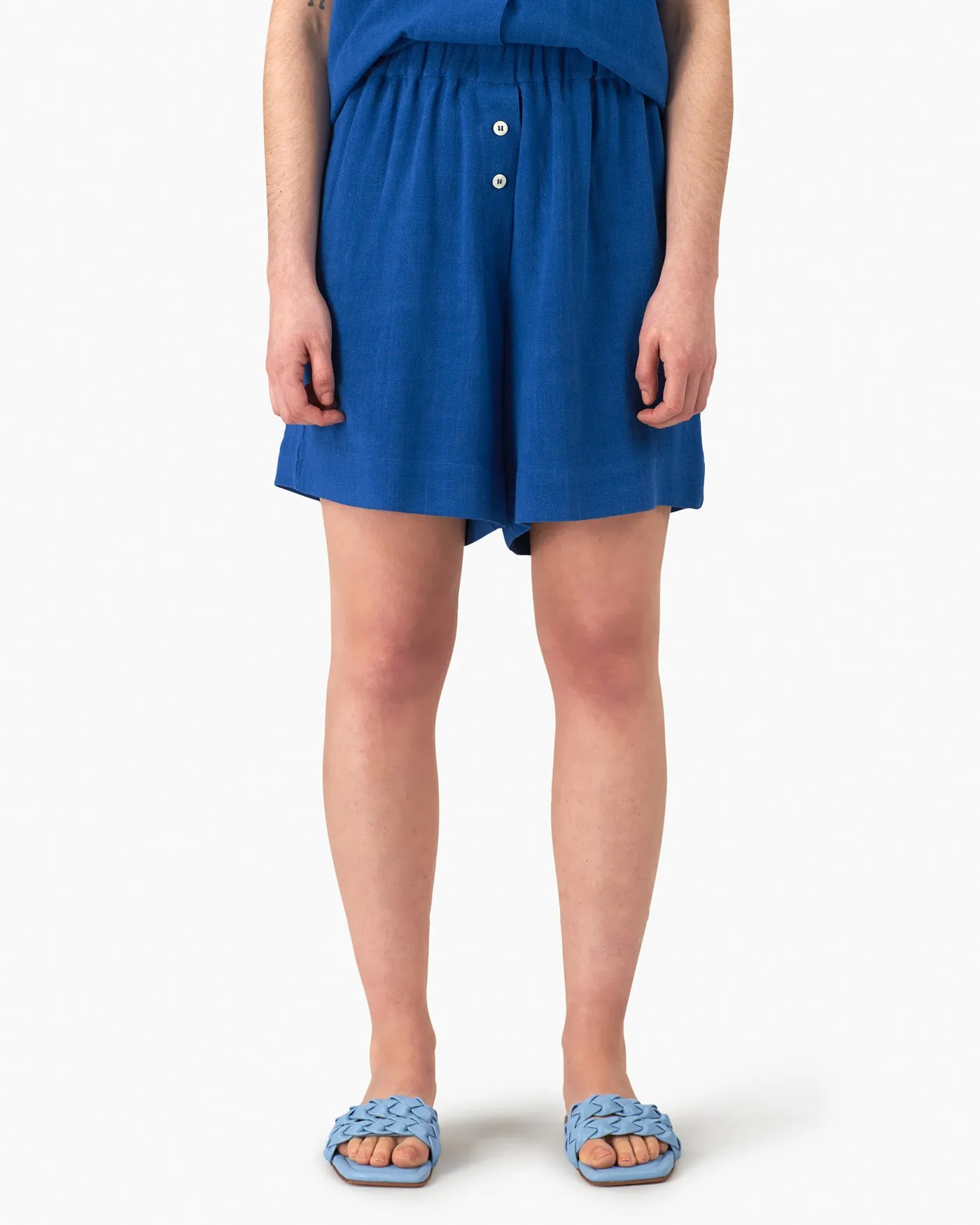 Silky Linen Casual Shorts