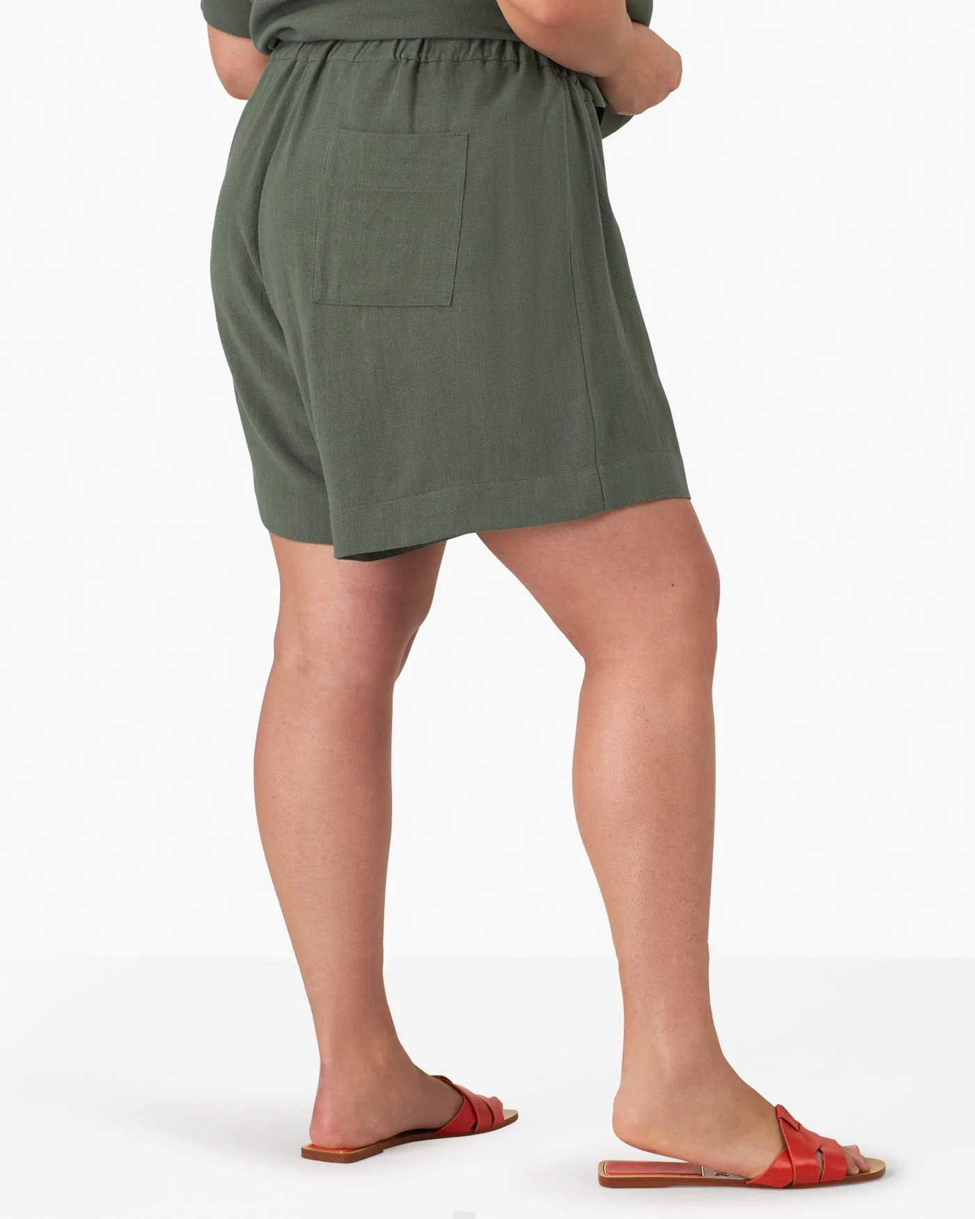 Silky Linen Casual Shorts